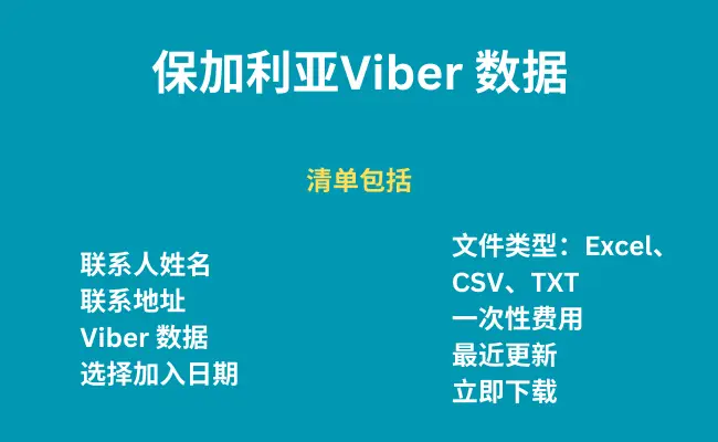 保加利亚 Viber 数据