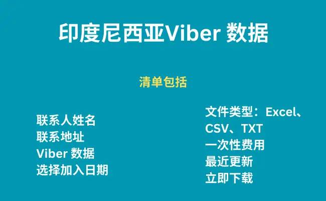 印度尼西亚 Viber 数据