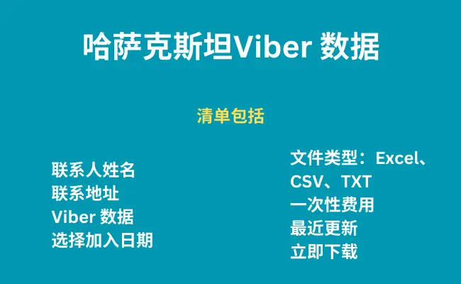 哈萨克斯坦 Viber 数据