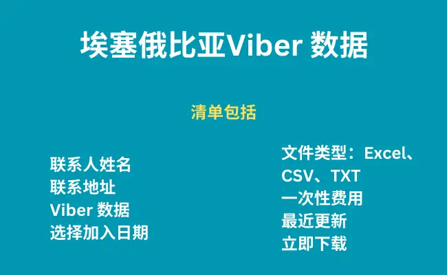 埃塞俄比亚 Viber 数据