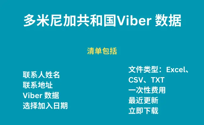 多米尼加共和国 Viber 数据