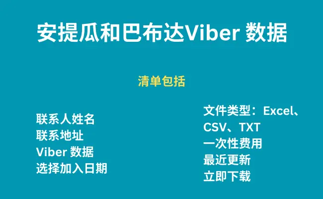 安提瓜和巴布达 Viber 数据