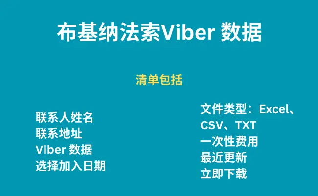 布基纳法索 Viber 数据